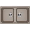 Generico Elleci Lavello Incasso Life 450 2 vasche 86×50 Grigio Tortora Granitek LG245043