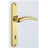 Ironware MANIGLIA CON PLACCA SERIE EURO ORO LUCIDO 8x90