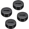 QUARKZMAN Tappo Portaspazzole in Carbone Copertura Plastica per Spazzola Elettrica del Motore Filo Nero Diametro Esterno 13mm/0,51 Altezza 6mm/0,24, 4pz