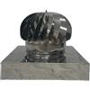 EINSIDE Comignolo girevole, Cappello eolico per camini in acciaio inox AISI 304, Base quadrata 52 x 52 cm