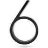 elpruperif 125mm 3D Galleggiante Casa Placca Numeri 0-9 Lettere ABC Dash Slash Segno Nero Metallo Lega Zinco Laccato Moderna Giardino Porta Casella Posta Decor Numero Cifre con Viti Indirizzo Esterna (6)