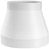 MKK Riduttore per tubo di ventilazione, adattatore di riduzione del tubo, riduzione del flusso ottimizzato (Ø 150-100 mm)
