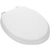 DIKACA Sedile Wc Allungato in Morbida Schiuma Supporto Rinforzato e Design Classico Vintage Asse Wc Spesso e Resistente Facile da Pulire e Adatto per Bagno Elegante
