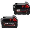 HGTYBCAR 1/2/4 confezioni da 8,0 Ah, batteria di ricambio compatibile con Milwaukee M18, batteria di ricambio compatibile con Milwaukee M18 18 V, 48-11-1880(2PACK)