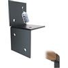 GeZu Impex Staffa da Parete Pergola 81x81mm Set di 4 Rivestito in Polvere di Antracite Supporto da Muro per Montaggio Viga di Legno Connettore per Posto Supporto Piatto da Muro