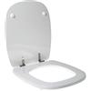 IDROTOP Copriwater dedicato per POZZI GINORI FANTASIA 2 in Legno Rivestito di Poliestere, Bianco, Moderno, Quadrato, 415 x 355 mm