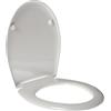 IDROTOP Copriwater per IDEAL STANDARD ELLISSE+ SLIM come ORIGINALE TERMOINDURENTE BIANCO cerniera inox