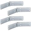 Gedotec Cerniera per porte pesanti Gedotec - cerniera a vite | 4 pezzi - cerniere per tapparelle in acciaio | 250 x 38 mm | cerniera per porte zincata blu | spessore materiale cerniere 2,5 mm | cerniera a v