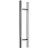 SNMIT Maniglia For Porta Doccia,Maniglie For Porte In Vetro In Acciaio Inossidabile,Maniglia For Porta In Vetro A Doppia Faccia,Bagni Centri Commerciali Uffici Sostituzione Parti(Hole Spacing-30cm)
