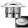 Generico Cappello Camino Acciaio Inox 304 da 40 50 63 75 100 110 160 200 220 mm,Terminale Canna Fumaria con Cappuccio Antipioggia, Fumaiolo Comignolo Agli Uccelli e Ventilazione(63.0 mm)