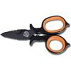 BETA Forbici per Elettricisti Beta 1128BAX, Lame in Acciaio Inossidabile a Doppio Effe, Microdentate, Argento, Plastica, Heavy-duty, 1 Unità, Ambidestro, 150 mm x 150 mm