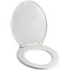 Cofan Copriwater per WC | Universale | Dimensioni 41,9 x 34,7 cm | Modello Atlin | Realizzato in polipropilene bianco antibatterico