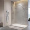 Parama Box Doccia Walk-In 140 cm Altezza 200cm Parete Fissa Vetro Temperato Opaco da 10mm con Trattamento Anticalcare Braccio Telescopico SUS304 Profili Alluminio Cromato