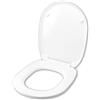 IDROTOP Copriwater per AZZURRA DIANA TERRA/MONOBLOCCO TERMOINDURENTE BIANCO cerniera inox normale o rallentata soft close