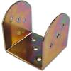 PEBSHOP Supporto per Travi in Acciaio Zinco+ AD U (Misura 80x80 mm.3 mm. CF. 10 pz.)