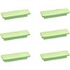 SANCHAKOU Maniglie Per Mobili In Legno 6 Pezzi Armadio Cassetto Scarpiera Libreria Armadietto Di Risparmio Camera Dei Bambini Manico In Legno Colorato 64 Mm Verde