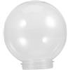 AUTSUPPL Lampada Alta Trasparenza Giardino in Acrilico Trasparente Sferica Sfera per Decorazione Illuminazione Esterna e Luce Brillante per Patio e Pareti
