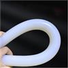 FUWQEPA 1 Pezzo Lunghezza 100 Mm, Barra Gomma In Silicone Solido Rotondo Bianco, Guarnizione In Gomma Siliconica, Strisce Tenuta, Anello Tenuta Ad Alta Temperatura, Impermeabile 16-50 Mm(Diameter 16mm)