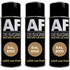 Alex Flittner Designs 3 x RAL vernice spray per auto vernice colorata vernice spray RAL 8000 verde marrone lucido