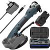 KKnoon Piastrellatrice per piastrelle, piastrellatrice portatile per la posa di piastrelle, strumento di vibrazione 10-150Hz, 10 velocità regolabili, con ventosa 100 * 100mm, 2 batterie al litio