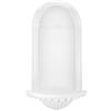 HEXIM Perfect Base per nicchia a muro | poliuretano antiurto preimpregnato | console | decorazione giardino | stucco | bianco | PU | Hexim Perfect | K6006