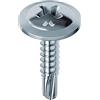 Mustad: 500 viti Drillex® Autoperforanti, Testa Fungo Flangiata Larga, 4.2x13 mm, Zincate Bianche