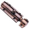 SLSKO Chiavistello for porta, Chiavistello scorrevole for cancello, Viti in acciaio inossidabile, Serratura a cilindro, Hardware a pulsante for camere da letto, cucine, bagni, finestre, Serratura scorrevole