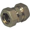 Tiemme Raccordo diritto intermedio doppio o-ring 18mm per tubo multistrato a stringere