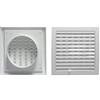 DianKamin Griglia Aerazione Quadrate Con Apribile Chiudibile Imbocco Tondo Dm 125 Diankamin