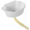 CLISPEED Lavabo Salvaspazio Sospeso Parete Mini Semicircolare in Plastica Bianco per Bagno Balcone e Camper Facile da Pulire e Installare Senza Foratura