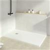 KOES - Piatto Doccia in Resina Serie INDO - 80x160 - Bianco RAL 9003