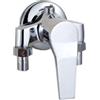 CZ Cromo Parete Rubinetto della Doccia Acqua Fredda e Calda Rubinetto Manuale Doccia Miscelatore Valvola di Controllo Interruttore Accessori Bagno, Ottone