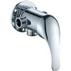 Wootap Rubinetti per miscelatore doccia da bagno, rubinetto per doccia in ottone a parete, interruttore di controllo manuale della valvola del miscelatore della doccia, rubinetto da bagno cromato