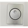 SECUREMME BOCCHETTA ROSETTA QUADRA PER PORTA PORTONE BLINDATO, PIASTRINA PER CILINDRO EUROPEO PREDISPOSTO PER POMO alluminio anodizzato argento F1 82X62 COMPLETA DI VITI DI FISSAGGIO SECUREMME