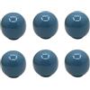 HDJNal Set di 6 pomelli in ceramica a forma di sfera blu con viti, diametro 33 mm, maniglie rotonde vintage per mobili da casa e ufficio, mobili da cucina, cassetti e ante