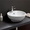 Kiamami Valentina - Lavabo Bianco Da Appoggio, Forma Tonda