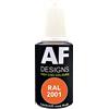 Alex Flittner Designs - Pennarello a vernice RAL 2001 arancione-rosso, lucido, 20 ml, vernice per ritocco acrilico, per riparazione, legno, metallo, mobili da bagno