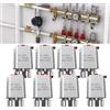 cimsfcor Attuatore AC 230 V per riscaldamento a pavimento, attuatore termico elettrico M30 x 1,5 mm, attuatore per valvola di riscaldamento a pavimento, attuatore per la maggior parte dei collettori per il