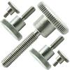 AGBERG M8x16 mm (100 pezzi) viti zigrinate M8 forma alta - in acciaio inox A1 VA - resistenti alla ruggine - DIN 464 | AGBERG