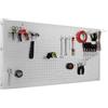 Simon Rack SimonRack Pannello Portautensili in Metallo, Pannelli per attrezzi, Include 14 Ganci e 3 Mensole, 1500x600 mm, Zincato - Simonwork