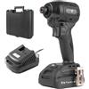 STAHLWERK Trapano avvitatore a percussione a batteria ADS-190 ST - 20 Volt sistema e tecnologia Brushless - Avvitatore a batteria 190 Nm, batterie e caricabatterie, attacco bit a sgancio rapido da ¼