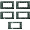 Electron 5 supporti a 4 moduli/posti per placche, scatola 504, Compatibile Con Vimar Plana, alta qualità e lunga durata, per placche in plastica, alluminio e vetro, originali e compatibili