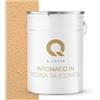Q-COVER Intonaco a resina siliconica 25 KG 2 mm Arancione chiaro | Intonaco siliconico per facciate | Rivestimento strutturale pronto all'uso | Esterni, pareti e soffitti