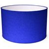 ArG Lighting Paralume Cilindro con Tessuto Cotone, Fatto a Mano, per Lampada da Tavolo, Sospensione, Piantana (35 cm Diametro, 23 cm Altezza, Blu)