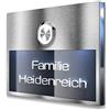 Metzler campanello esterno acciaio inox LED integrato e incisione 3D personalizzabile impermeabile IP67 placca acrilico antigraffio visibile al buio 110x80 mm 10 anni di disponibilità ricambi