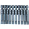Gucagle Set di punte per cacciavite a testa piatta, 10 pezzi, codolo esagonale da 1/4, 50 mm, acciaio S2, cacciaviti a taglio magnetici per trapani elettrici, avvitatore ad aria,
