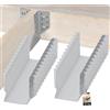 KOTARBAU® Confezione da 25, pezzi, Staffa per travi tipo A, 160 mm, giunto per travi in legno, per costruzione edile esterna