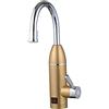 Generic Rubinetto elettrico a riscaldamento istantaneo con display digitale, per cucina e bagno, rubinetto dell'acqua calda e fredda per lavare piatti e verdure, colore oro
