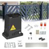 Joparri 800 kg 370W Motore Cancello Scorrevole Porte Scorrevoli per Operatore con 2 telecomandi, Cremagliera da 4 m, 2 chiavi di sblocco e funzione di chiusura automatica, Nero