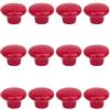 Creatwls 12 pcs Rosso Rotonda Maniglia, Pomello Di Ceramica Per Porte Cassetti Ante Armadio Mobili, Armadio Da Cucina Cassetto Mobili Gabinetto Manopole, Marca Creatwls